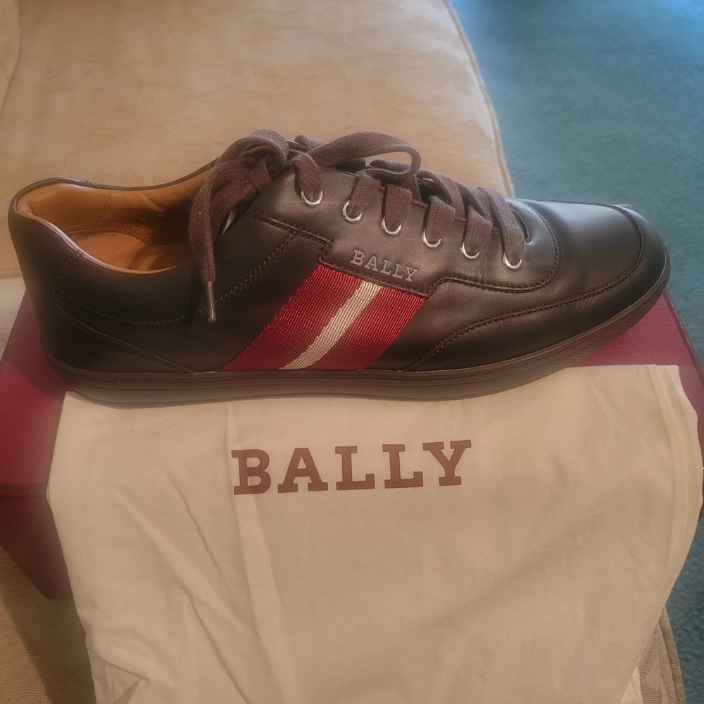 Bally Men's Brown Leather Sneakers